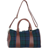Ashwood Leather & Harris Tweed® Cloth Doctor Holdall Tan/Watch: TW-46-04-TW