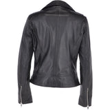 Short Biker Jacket Black: MAJESTIC