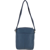 Gabicci Mens Leather Messenger Bag Navy: GB-64952
