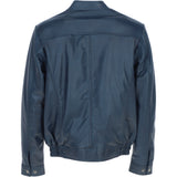 Ashwood Men's Genuine Leather Bomber Jacket Navy: AW-2255