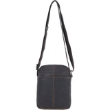 Real Leather Compact Crossbody Bag Brown: SICILY