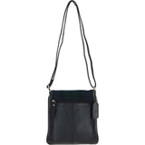 Ashwood Leather & Harris Tweed® Cloth Twist Lock Crossbody Bag Black/Watch: TW-31-03-BW