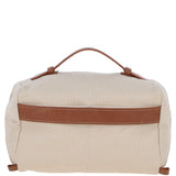 Fenland Canvas & Leather Wash Bag Tan/cream: FEN-759