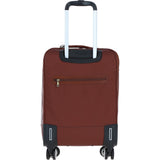 Premium Leather Trolley Suitcase Tan: pl-52