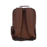 Gabicci Leather Backpack with Striped Front Detail Tan: GB-64954