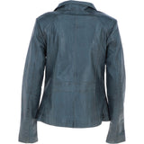 Womens Leather Jacket Grey: AWL-529
