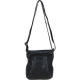 Luxury Small Leather Flight Bag Black: D-90