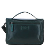 Ashwood Leather Medium Crossbody Satchel Bag Green: P-62