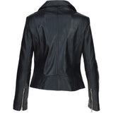 Brampton Leather ladies Biker Jacket Black: L-MB131