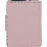 Ashwood Leather RFID Secure Wallet/Purse with Zip and Stud Closure Wood Rose: X-30