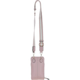 Ashwood Leather Luxury Crossbody Phone Bag Design-X Wood Rose: X-31