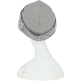 Ladies Luxury Leather And Sheepskin Hat Light Grey: KB-496