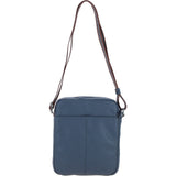 Brampton Leather Men's Crossbody Bag Navy: 64405