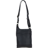 Ashwood Leather & Harris Tweed® Cloth Crossbody Bag Black/Green/Red: TW-24-07-BR