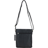 Ashwood Classic Leather Side Bag Black: Q-41