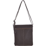 A4 Leather Messenger Bag Brown : JP Body Bag
