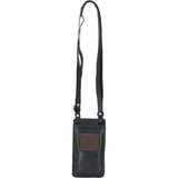 Exquisite Ashwood Leather Smartphone Bag Black: F-89