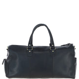 Large Leather Holdall Black: K-48