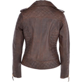 Women's Leather Biker Jacket Timber: 2741