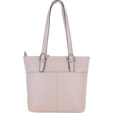 Elegant Shoulder Bag with Adjustable Straps Beige: 64562