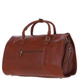 Premium Leather Holdall with Detachable Shoulder Strap Tan: pl-49