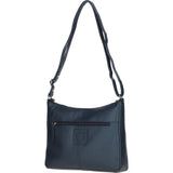 Ashwood Ladies Leather Shoulder Bag Navy: AJ4
