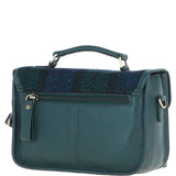 Ashwood Leather & Harris Tweed® Cloth Small Satchel Bag Green/Watch: TW-67-18-GW
