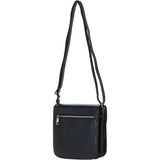 Ashwood Medium Leather Crossbody Bag Black: V-81