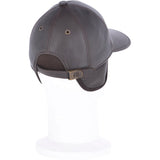 Sheepskin Leather Baseball Cap Brown: 010B-S