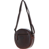 Ashwood Leather Round Crossbody Bag Brandy: P-66