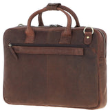 Classic Leather Laptop Bag Brown: Q-44
