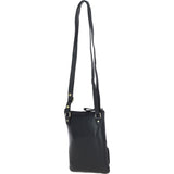 Authentic Ashwood Leather & Harris Tweed® Cloth Crossbody Bag Black/Watch: TW-29-03-BW