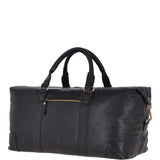 Large Leather Vintage Holdall Black : G-36