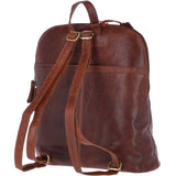 Large Vintage Leather Backpack Honey  – G28