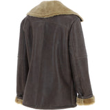 Oversized Sheepskin Aviator Jacket Camel Antique: KB-680
