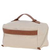 Fenland Canvas & Leather Wash Bag Tan/cream: FEN-759