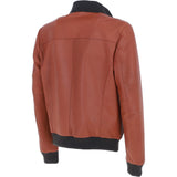 Ashwood Leather Men’s Modern Bomber Jacket Orange Tan: 162176