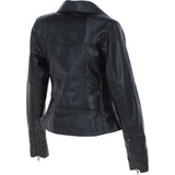 Ladies  Ashwood Leather Biker Jacket Black: AWL-1991