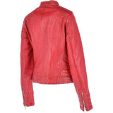 Leather Jacket Red: NANCY