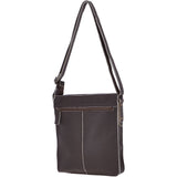 A4 Leather Messenger Bag Brown : JP Body Bag