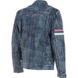 Leather Biker Jacket Blue/black: 2483