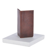 Cow Waxy Large Leather Classic 8 Card Bill-Fold  Wallet Tan : 1558