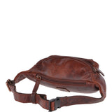 Vintage Leather Travel Waist Bag Tan: Ed