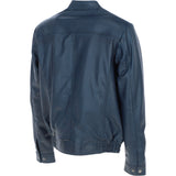 Ashwood Men's Genuine Leather Bomber Jacket Navy: AW-2255