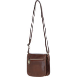 Ashwood Small Leather Crossbody Bag Brown: V-80