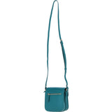 Ashwood Elegant Leather Crossbody Bag with Twist Lock Green: Y-52