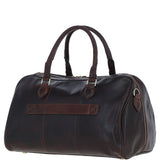 Luxury Leather Duffle Bag with Detachable Strap Brown: pl-47