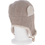 Unisex Sheepskin Trapper Hat Stone: 208