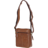 Mens Elegant Ashwood Leather Messenger Bag Honey: T-79