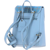 Ashwood Leather & Harris Tweed® Cloth Compact Backpack Baby-blue/Blue: TW-65-19-BB